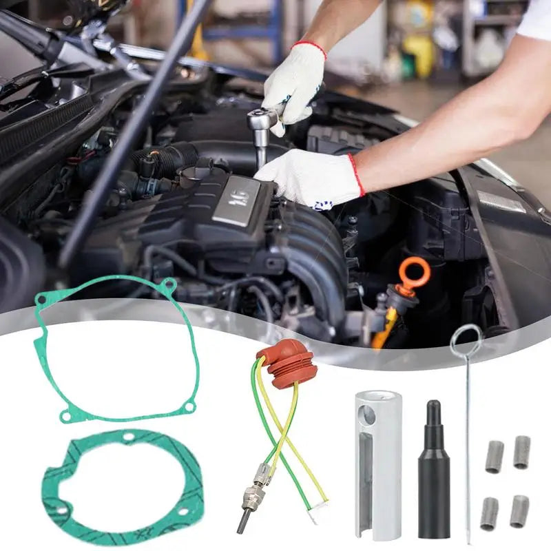 Ceramic Car Glow Plug Repair Kit 12V 2KW 5KW Car Air Diesel Parking Heater Repair Parts For Car Truck Boat Glow Plug Repair
