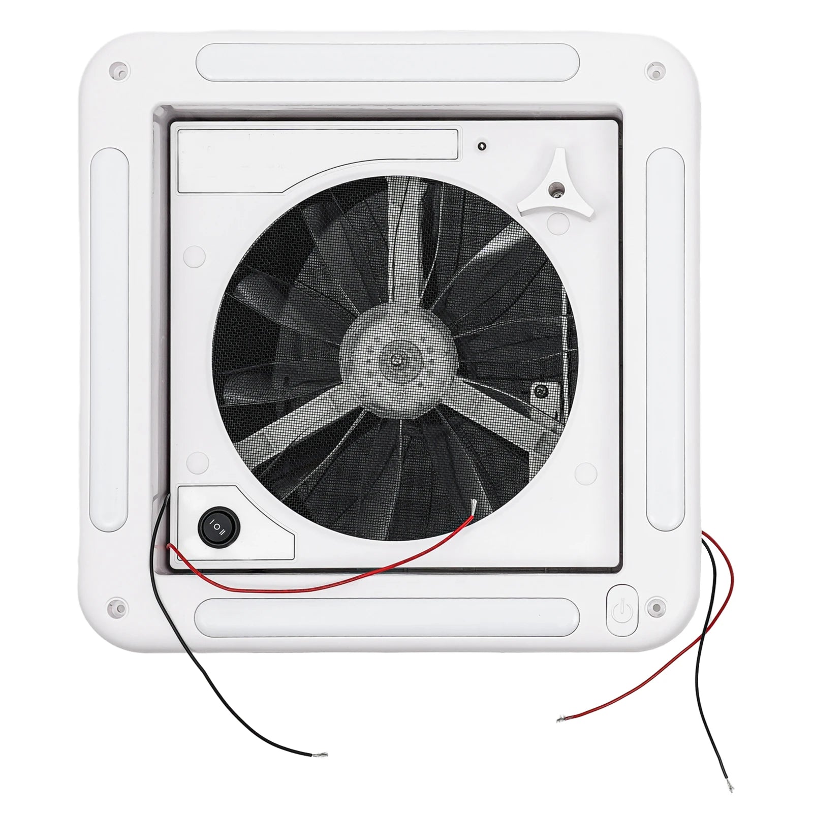 12V Caravan Ventilation Skylight RV Fan Vent Camper Exhaust Fan Shower Roof 280x280mm with LED Light