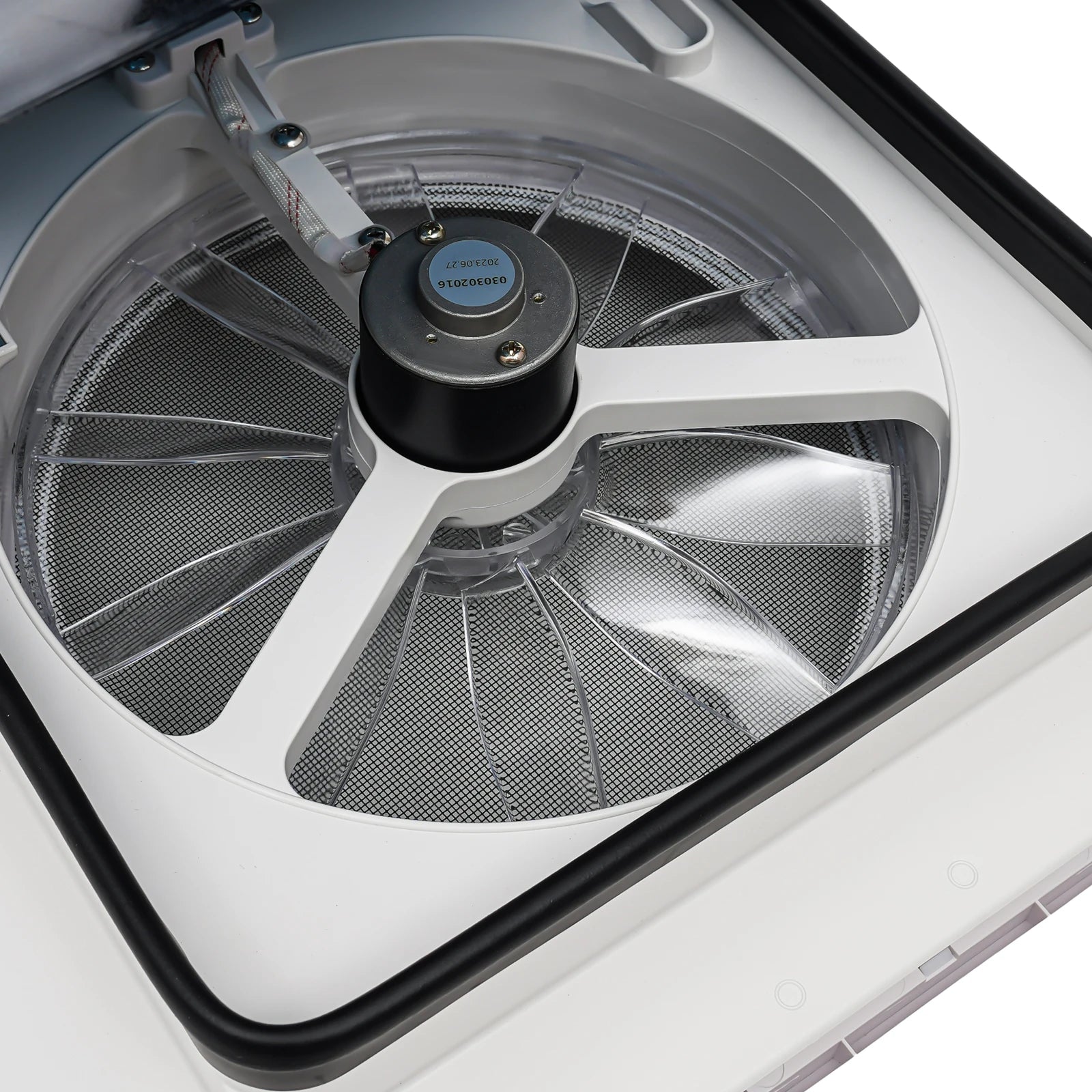 12V Caravan Ventilation Skylight RV Fan Vent Camper Exhaust Fan Shower Roof 280x280mm with LED Light