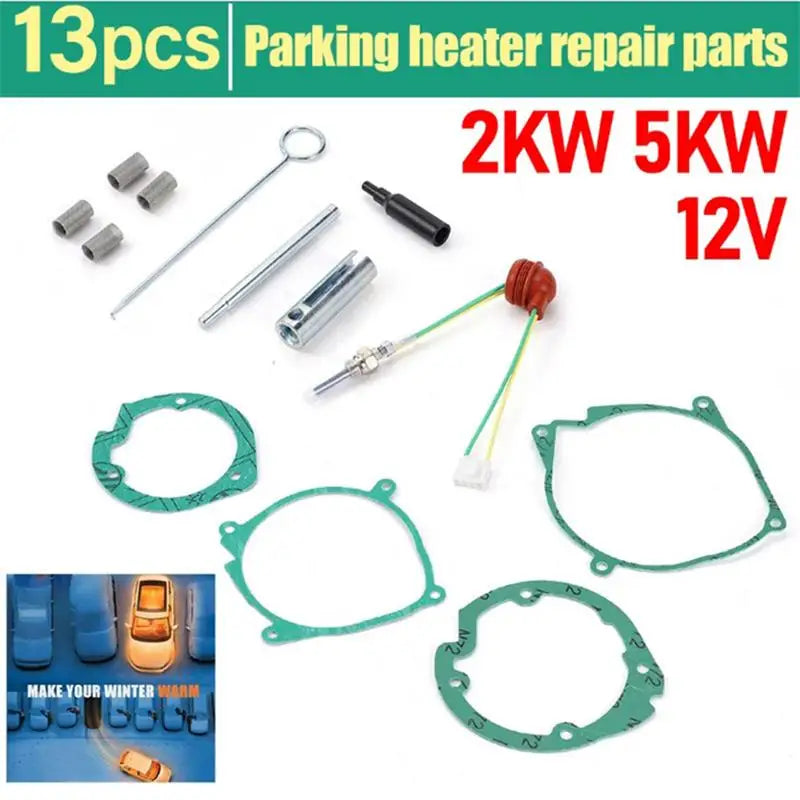 Ceramic Car Glow Plug Repair Kit 12V 2KW 5KW Car Air Diesel Parking Heater Repair Parts For Car Truck Boat Glow Plug Repair