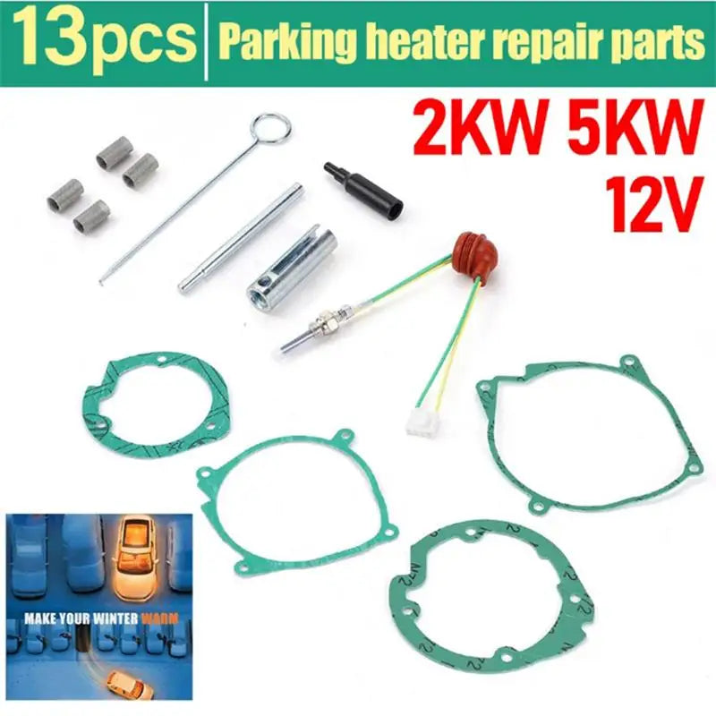 12V 2KW 5KW Ceramic Car Glow Plug Repair Kit Car Air Diesel Parking Heater Repair Parts For Car Truck Boat Glow Plug Repair