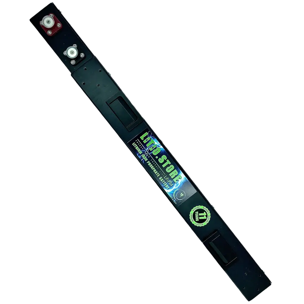 Batteria LiFePO4 12V 100Ah Litio Store LFP 100A BMS 1280Wh - Larghezza 6cm - Serie Ultraslim 11509 - LiFePO4 Battery