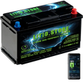 Batteria LiFePO4 12V 150Ah Bluetooth sottosedile Riscaldata Litio Store LFP 150A BMS 1920Wh 11485 - LiFePO4 Battery