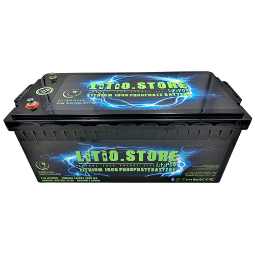 Batteria LiFePO4 12V 200Ah Bluetooth Litio Store LFP 150A BMS 2560Wh 11486 - LiFePO4 Battery