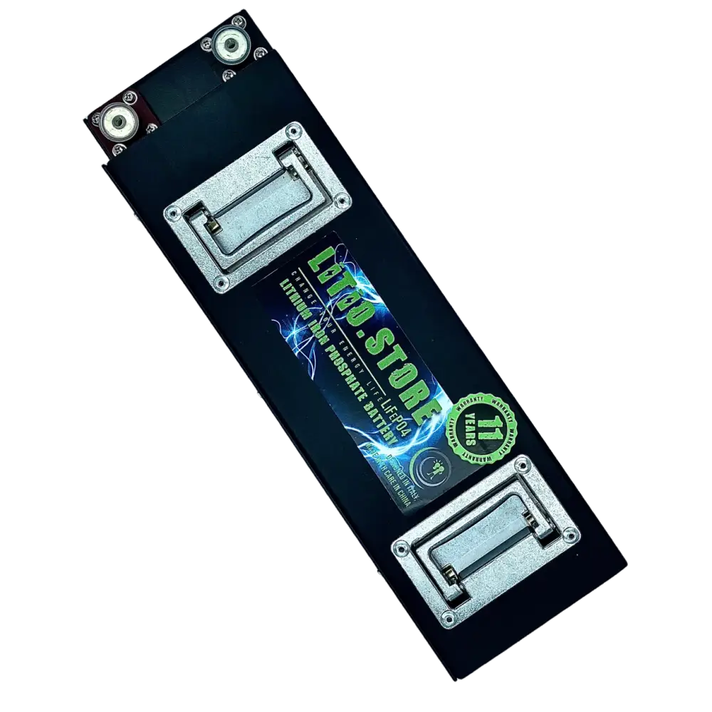 Batteria LiFePO4 12V 200Ah Litio Store LFP 200A BMS 2560Wh - Box in Metallo - Serie Ultraslim 11512 - LiFePO4 Battery