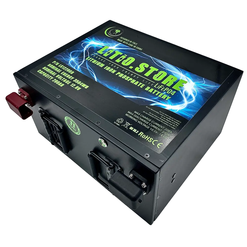 Batteria LiFePO4 12V 280Ah Sottosedile Bluetooth Litio Store LFP 200A BMS 3584Wh 11487 - LiFePO4 Battery