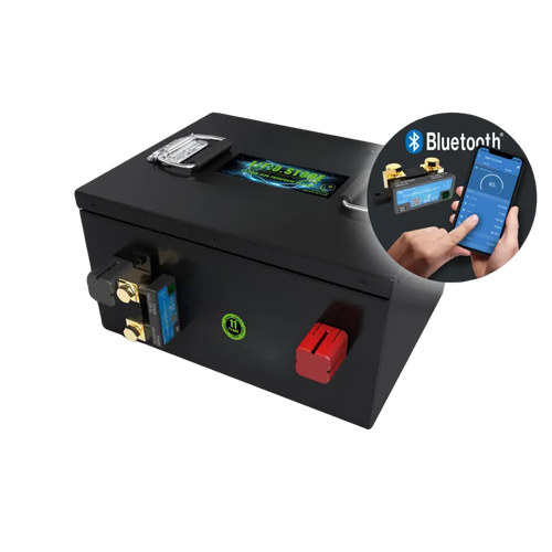 Batteria LiFePO4 12V 500Ah SottoSedile Ducato Bluetooth Serie PICCOLA litio-ferro-fosfato 300A BMS 6400Wh con Victron