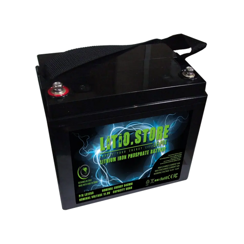 Batteria LiFePO4 12V 50Ah litio-ferro-fosfato 50A BMS 640Wh 11475 - LiFePO4 Battery