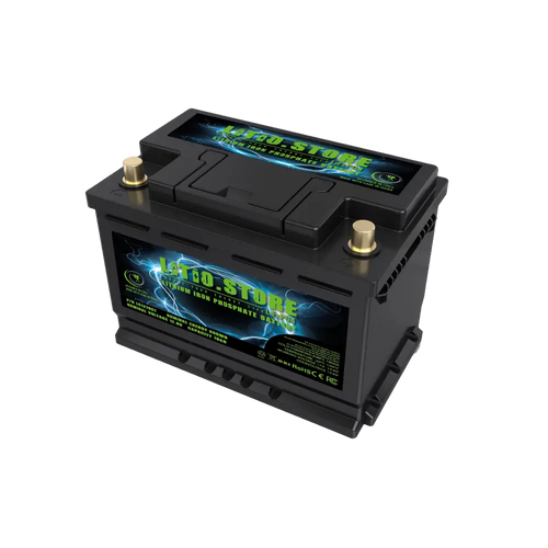 Batteria LiFePO4 12V 78Ah CCA 1800A Avviamento litio-ferro-fosfato Pb-180Ah BMS attivo 998Wh 15.6V -20°C Serie Starter