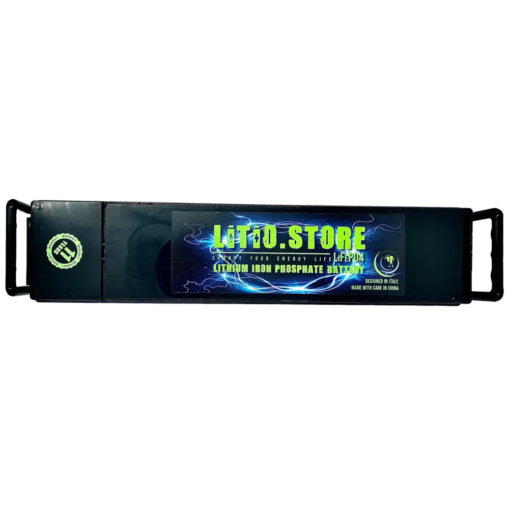 Batteria LiFePO4 24V 100Ah Litio Store LFP 100A BMS Ultraslim 2560Wh 11515 - LiFePO4 Battery