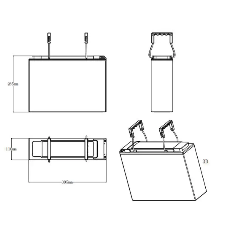 Batteria LiFePO4 24V 50Ah Litio Store LFP 50A BMS 1280Wh Serie Ultraslim 11514 - LiFePO4 Battery