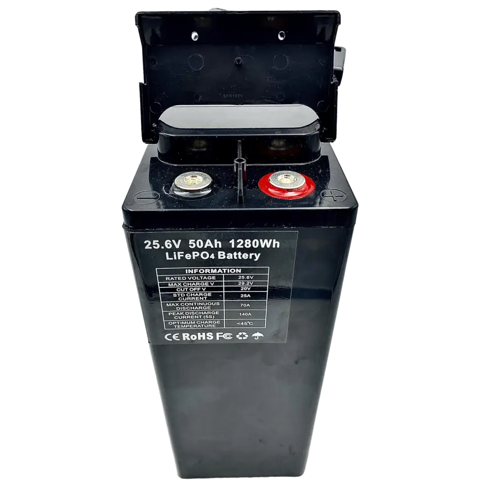 Batteria LiFePO4 24V 50Ah Litio Store LFP 50A BMS 1280Wh Serie Ultraslim 11514 - LiFePO4 Battery