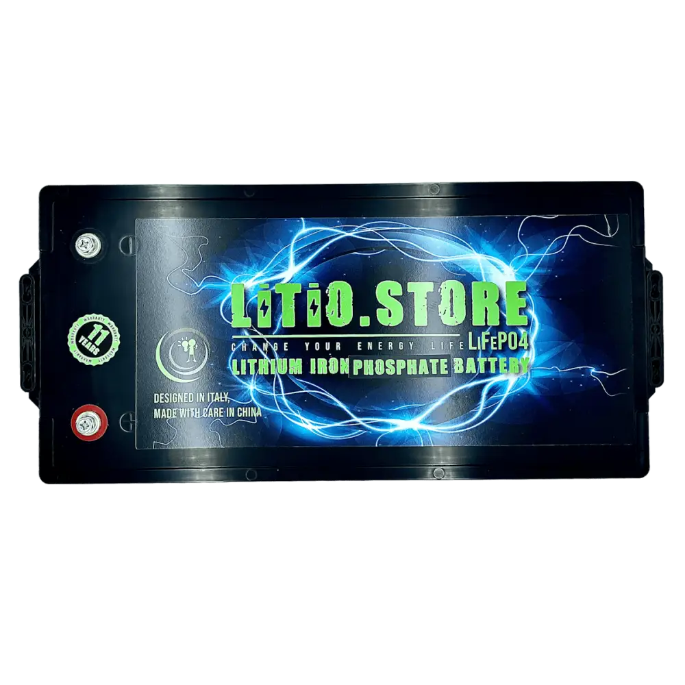Batteria LiFePO4 36V 100Ah Bluetooth Litio Store LFP 150A BMS 3840Wh 11491 - LiFePO4 Battery