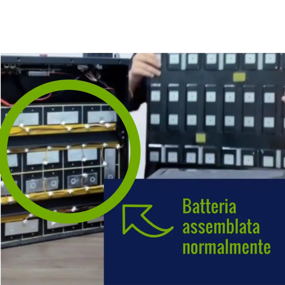 Batteria LiFePO4 48V 105Ah litio-ferro-fosfato 200A BMS 5376Wh per Golf Car Barche Litio Store Serie PRO