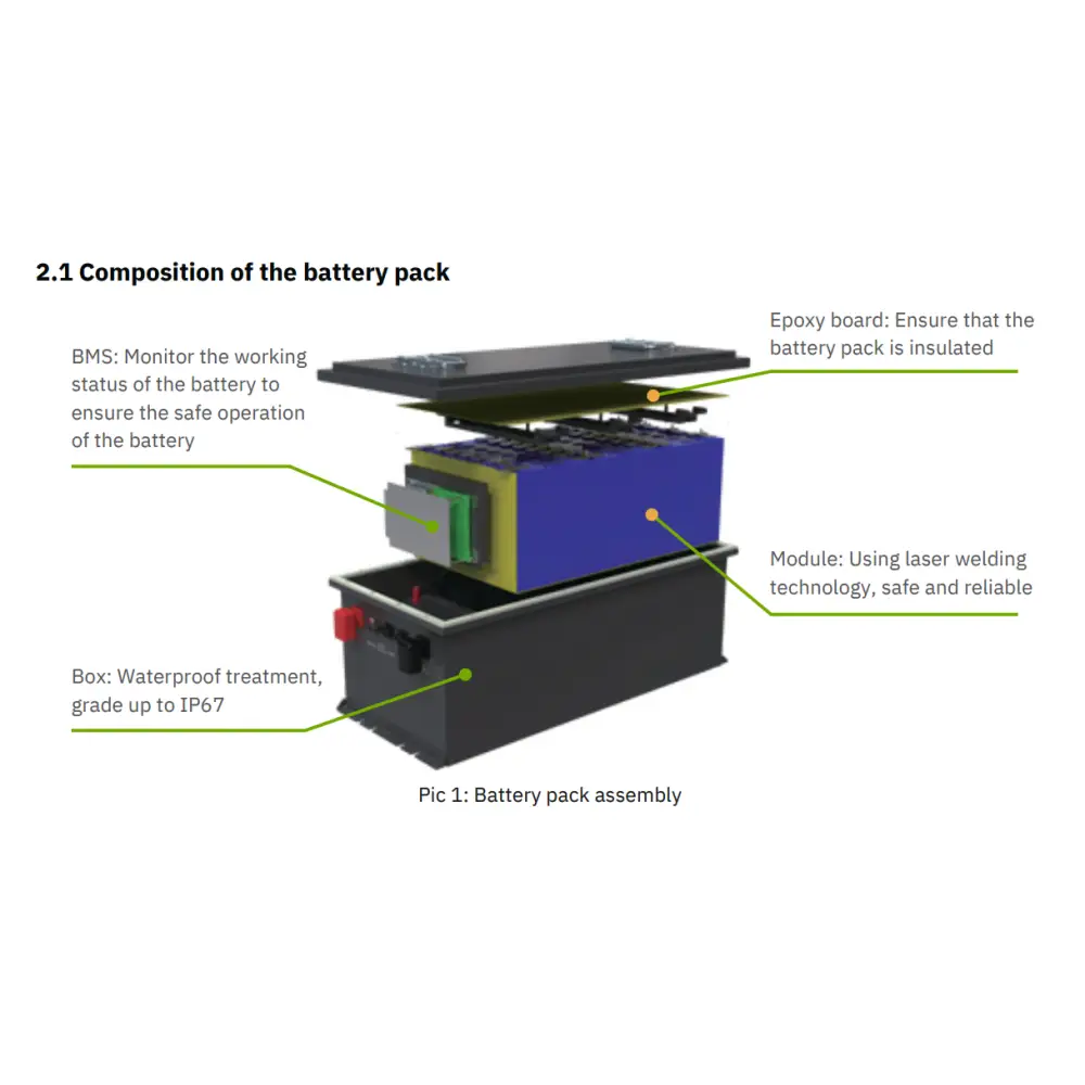 Batteria LiFePO4 48V 105Ah litio-ferro-fosfato 200A BMS 5376Wh per Golf Car Barche Litio Store Serie PRO 11537