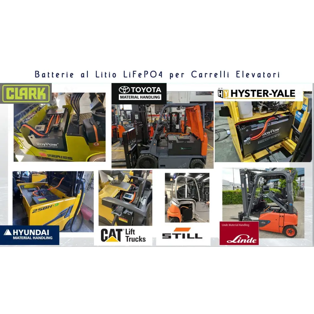 Batteria LiFePO4 48V 420Ah per Carrelli Elevatori 500A BMS 21504Wh 4G serie Forklift Litio Store - LiFePO4 Battery