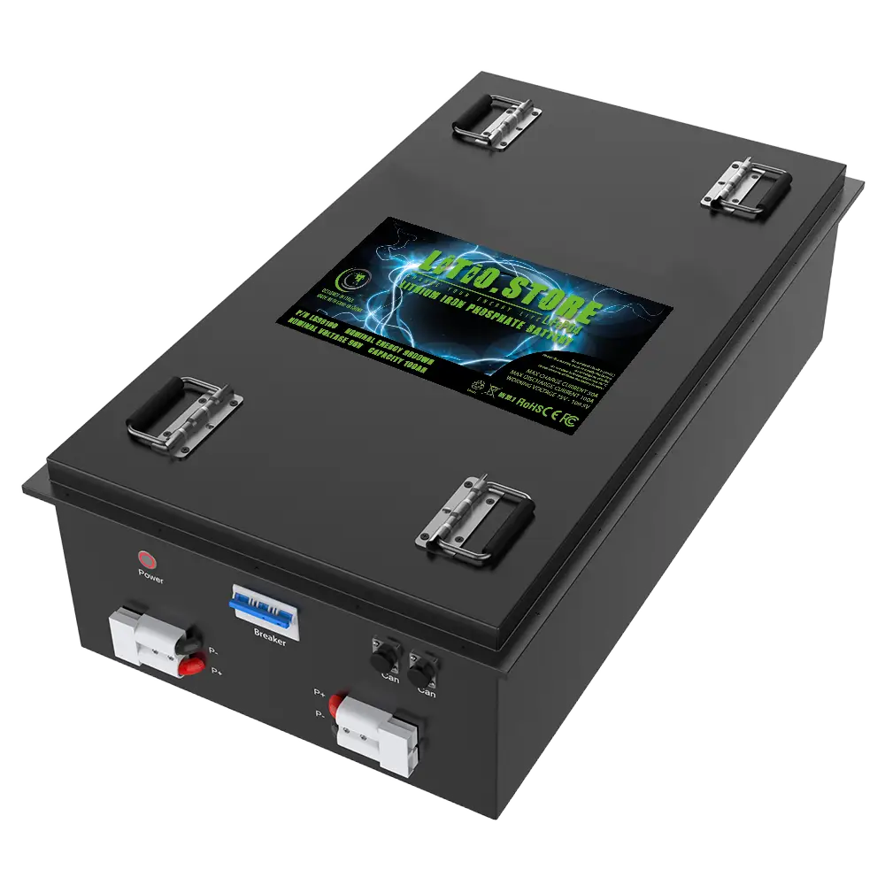 Batteria LiFePO4 96V 100Ah litio-ferro-fosfato 100A BMS 9600Wh 10kWh per Barche - Golf Cars - Litio Store Serie PRO