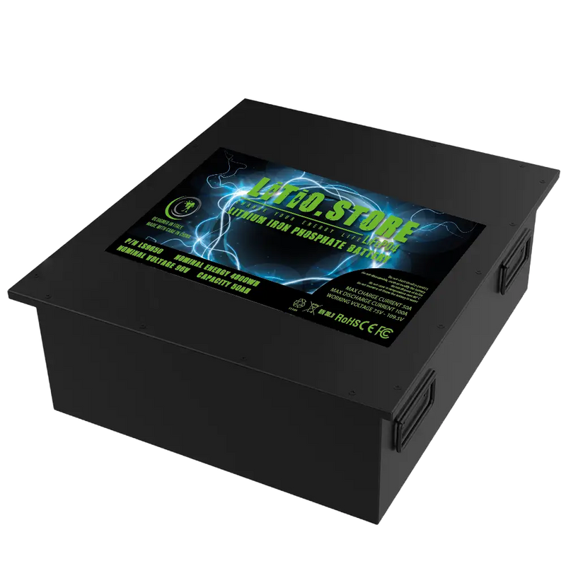 Batteria LiFePO4 96V 50Ah litio-ferro-fosfato 100A BMS 4800Wh 5kWh per Barche - Golf Cars - Litio Store Serie PRO 11532