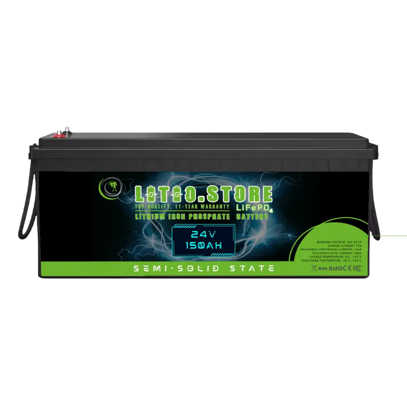 Batteria LSS24150 Litio GEL 24V 150Ah LiFePO4 Stato Semi-Solido 3840Wh