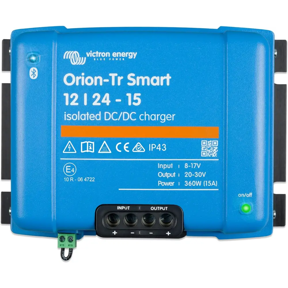 DC-DC 12V-24V Victron Energy Orion Tr-Smart Isolated 12-24-15 15A 360W Battery to Battery Charger Caricabatterie