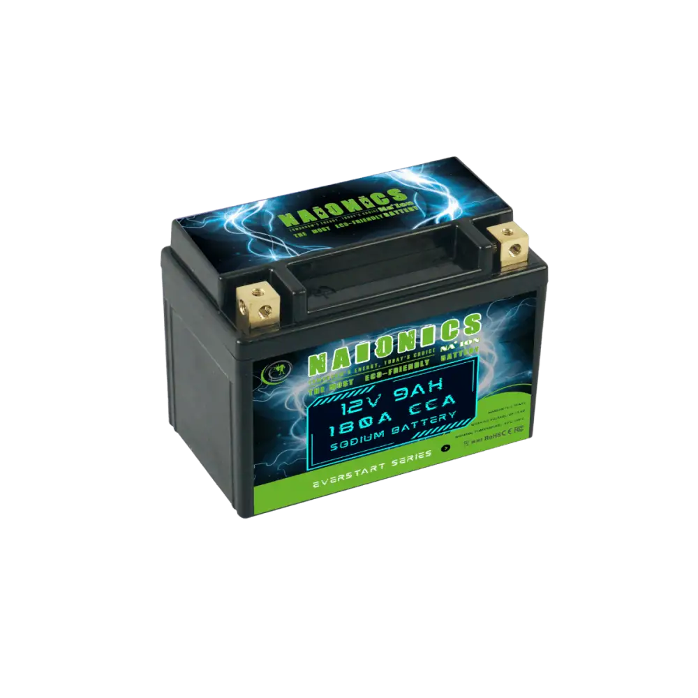 NAIONICS 12V 9Ah 180A CCA - Batteria al Sodio Avviamento Moto EverStart Series NAMYTX9A