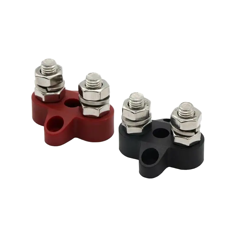 Victron Energy busbar 2P set (coppia 1 rosso/1 nero) Dual Terminal Stud M8