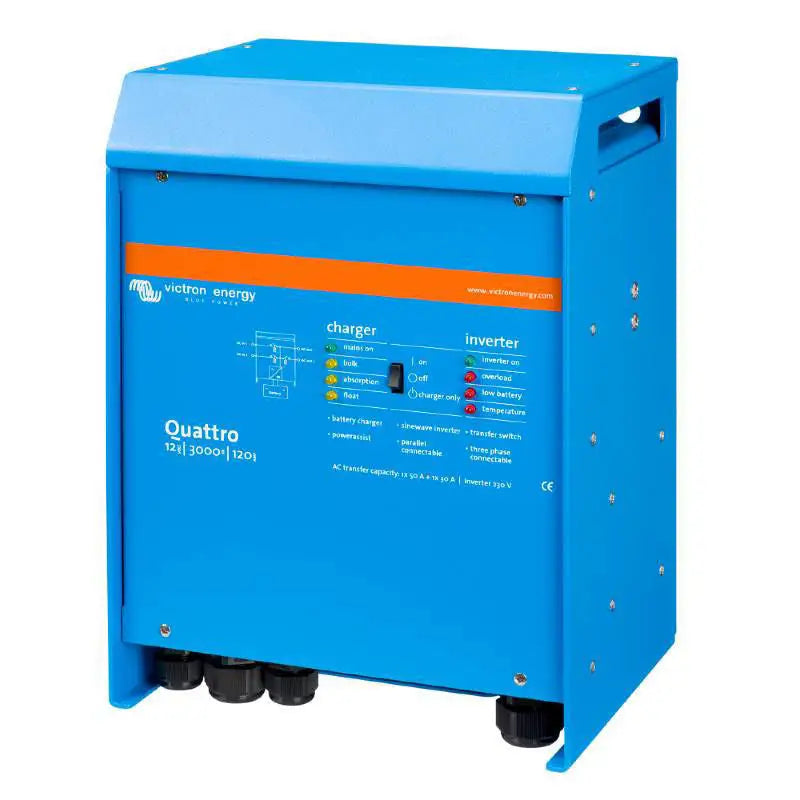 Victron Energy Quattro 12/3000/120-50/50 Caricabatterie 12V 120A Inverter 3000 VA